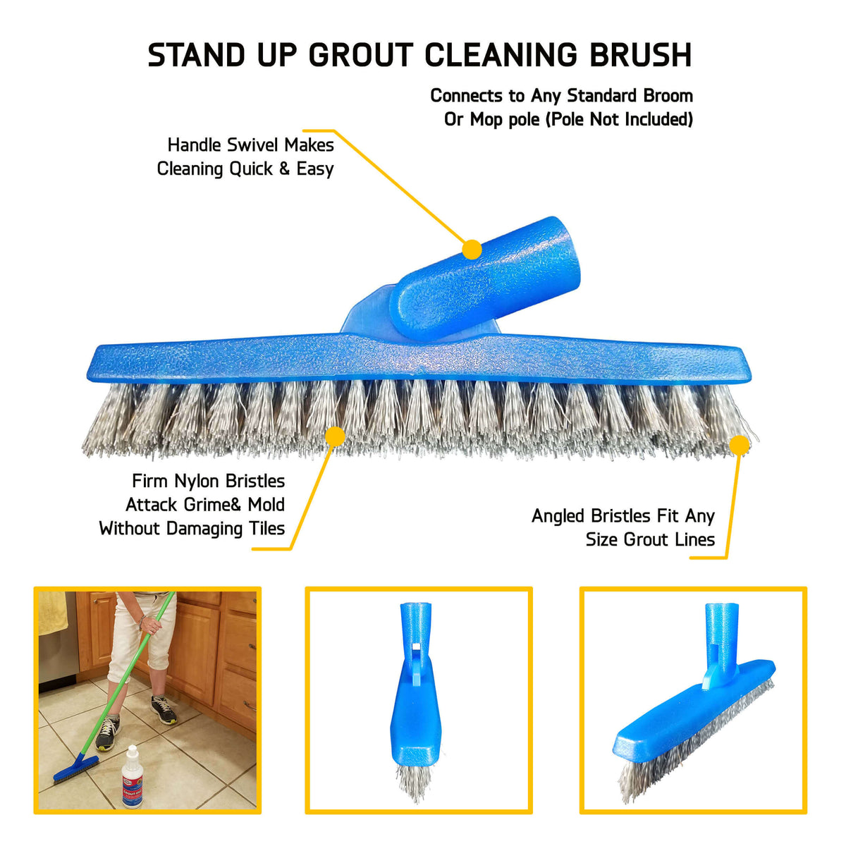 12 Quart Bottles Of Grout-eez With 2 Grout Brushes