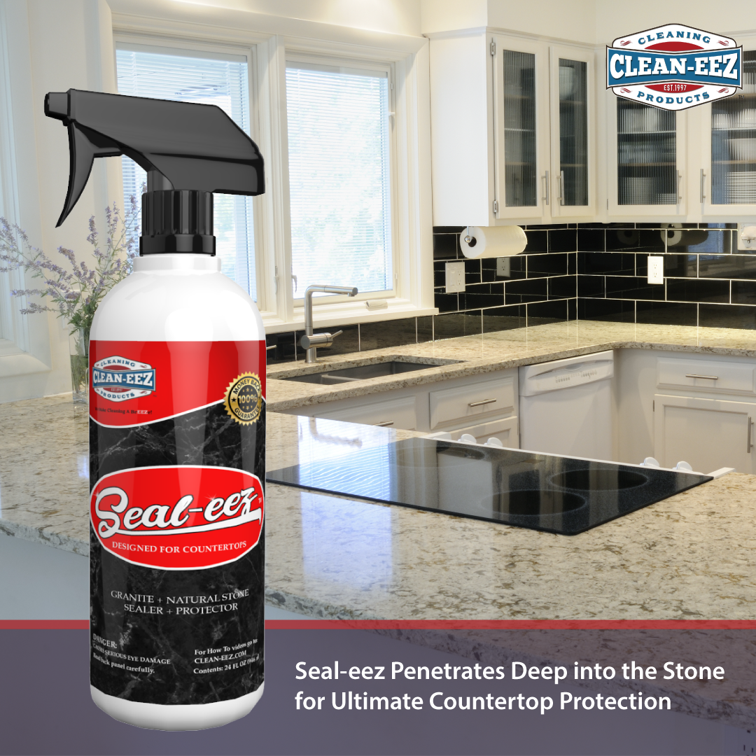 Granite Cleaner & Sealer Kit With Free Microfiber Cloth 24oz