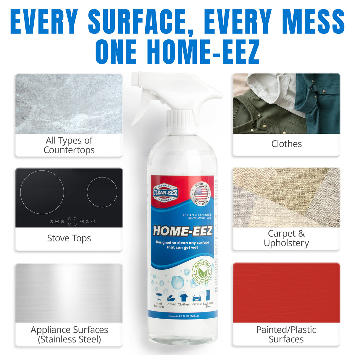 Home-eez – One Bottle. Every Mess.