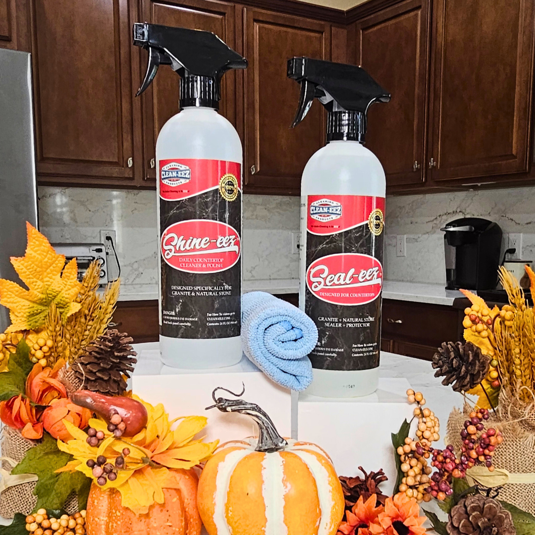 Granite Cleaner & Sealer Kit With Free Microfiber Cloth 24oz
