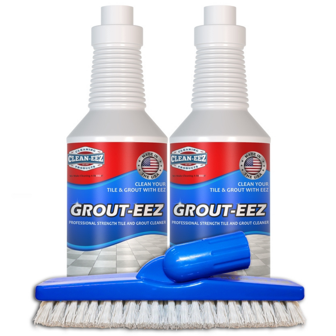 Grout-eez 2 Bottle Kit With FREE Stand Up Grout Brush