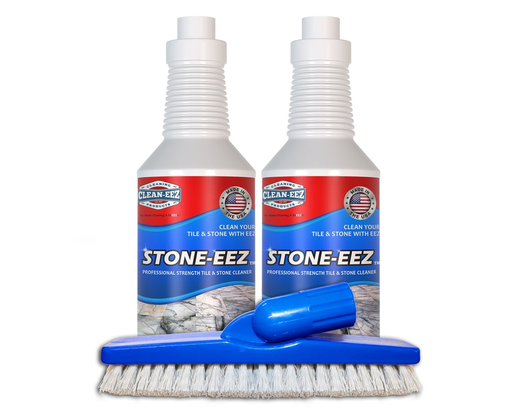 Clean-Eez Grout Brush Combo Kit - Stand up & Handheld V Shaped